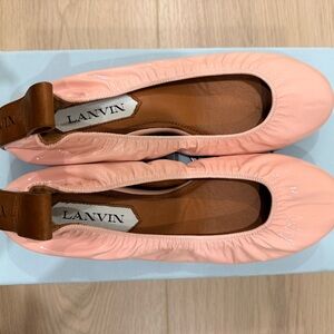 Lanvin Blush Pink Leather Flats